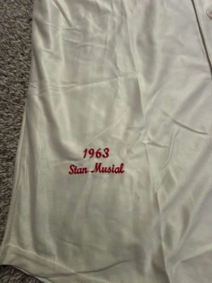 Vintage 1963 Stan Musial St. Louis Cardinals Mitchell & Ness Throwback Jersey #6 - Image 4 of 4