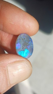 NATÜRLICHER AUSTRALISCHER HALBSCHWARZER KRISTALLOPAL   Lightning Ridge   .ca 7 ct  