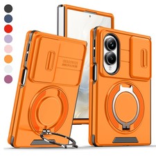 For Samsung Galaxy Z Fold 8Ultra 7 6 Magnetic Ring Stand Case Slide Camera Cover