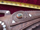 Kundu drum, crocodile motif, Trobriand Islands, Papua New Guinea 26" long — photo 7