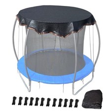 Trampoline Shade Cover Round Outdoor Round Trampoline Cover for Sun 8FT Black