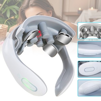 Nackenmassagegerät 4 Kopf Puls Massagegerät Nacken 6 Modi Nackenmassagegerät