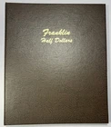 1948 - 1963-D Franklin 50c Silver Half Dollar Complete Collection Whitman Album