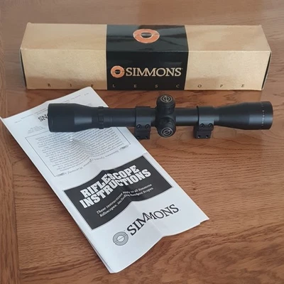 Simmons 8 x 32 8-Point Black Rifle Scope with Mounts - Model 800483 - Image 1 of 4