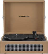 Crosley Voyager CR8017B-TA 3-Speed Portable Turntable Bluetooth In/Out - Tan