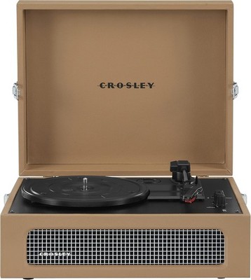 Crosley Voyager CR8017B-TA 3-Speed Portable Turntable Bluetooth In/Out - Tan