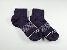 Bombas Merino Wool Lot Of 2 Pairs Quarter Socks Purple Size M