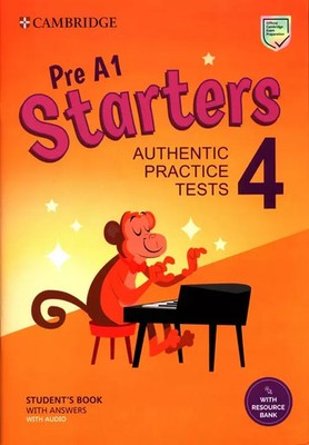 9781009036269 Pre A1 Starters 4 Student's Book with Answers with Audio with Reso