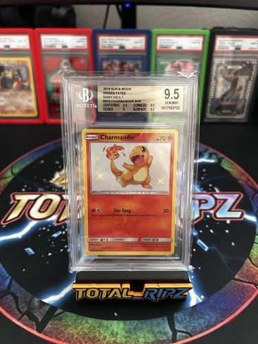 Pokémon Charmander SV6/SV94 Hidden Fates Shiny Vault Holo Rare BGS 9.5