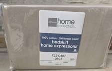 JCPenney Home Collection KING BEDSKIRT HOME EXPRESSIONS 722-0487-0893. LINEN