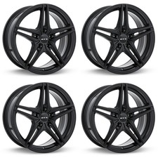 Set 4 15 Rtx Bern Satin Black 15x6.5 Wheels 4x100 38mm Rims