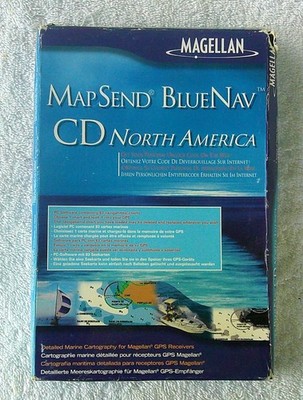 Magellan Map Send Blue Nav CD North America, NEW
