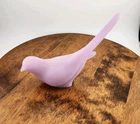 Fenton Lavender Satin Bird of Happiness  Undecorated Dove Figurine 6" X 5"