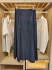 BNWT LAURA ASHLEY UK 10 NAVY SKIRT MAXI LONG SANDWASHED SILK OCCASION WORK WOMEN