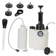 3L Brake Bleeder Kit, Manual Brake Fluid Bleeder Kit with 1L Waste Bottle and