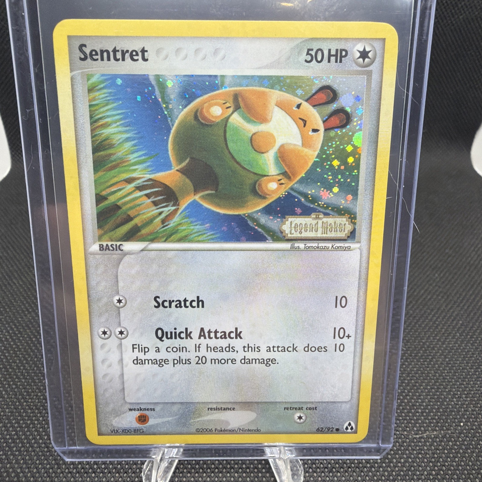 Pokemon TCG 2006 EX Legend Maker Reverse Holo Stamped Sentret 62/92 Near Mint