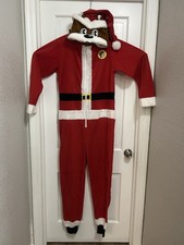Buc-ee's Beaver Santa size S/M Bodysuit Costume Pajamas Christmas Outfit Hoodie