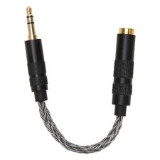ASHATA 4.4mm Balanced Female to 3.5mm Stereo Male Adapter Cable, Cool Grey