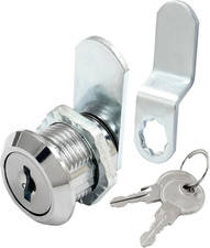 1 Pcs Cabinet Cam Lock with Key 5/8 Inch File Cabinet Lock Set, Keyed Alike, F