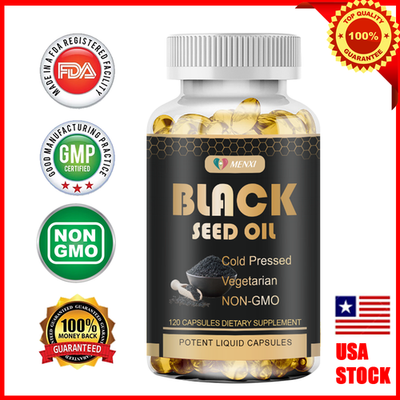 #ad Black Seed Oil 100% Pure Cold Pressed Cumin Nigella Sativa Vegan NON GMO $12.99