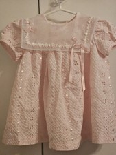Vintage Bonnie Baby Pink Gingham Dress Size 18M