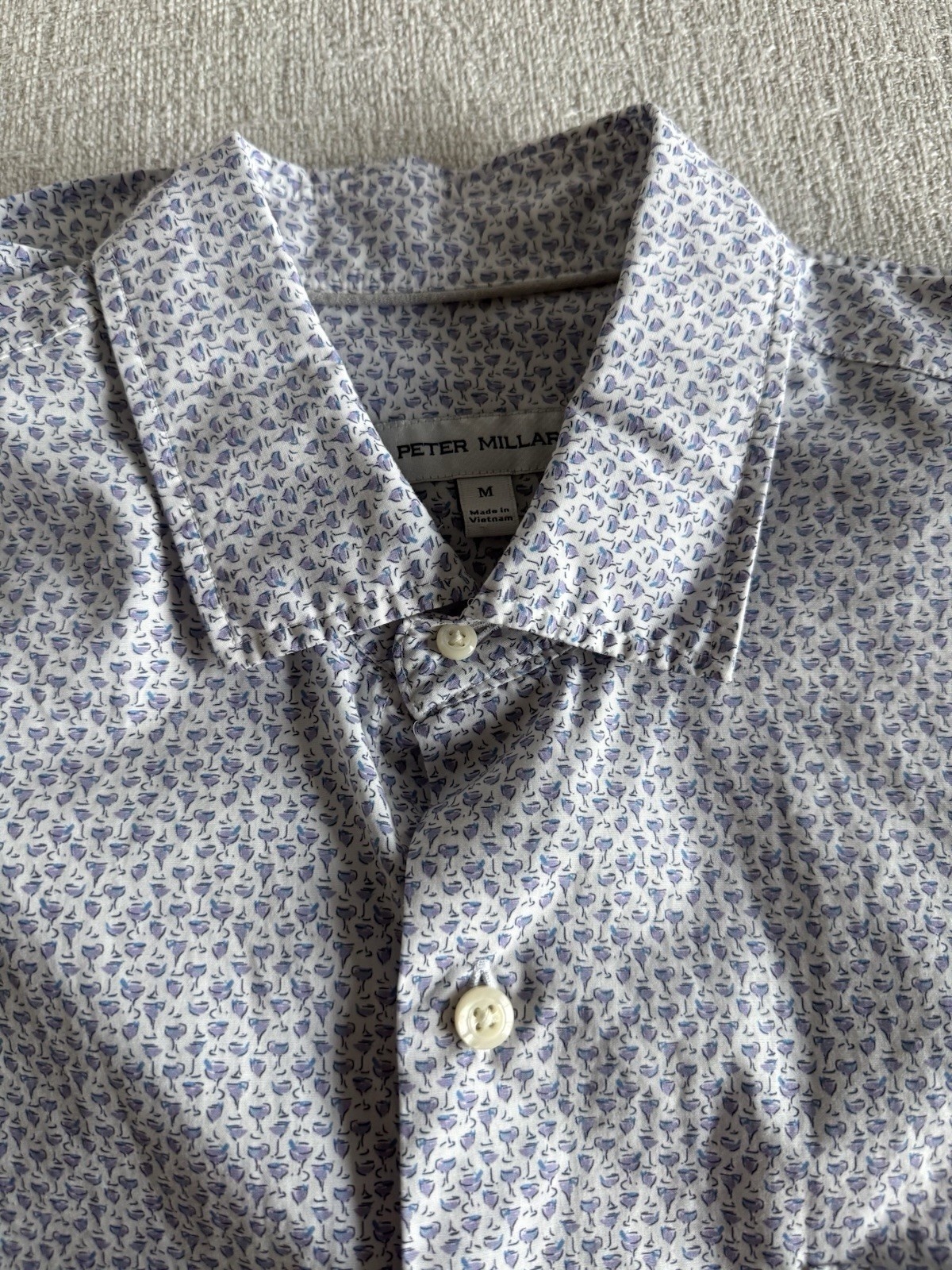 Peter Millar Short Sleeve Button Downs Medium - image 2