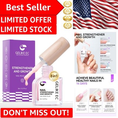 8-in-1 Nail Ridge Filler & Strengthener: Protein Gel for Beautiful Nails