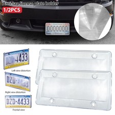 12pack New Clear Flat License Plate Plastic Tag Protector Yg 12pack New Clear Flat License Plate Plastic Tag Protector Yg