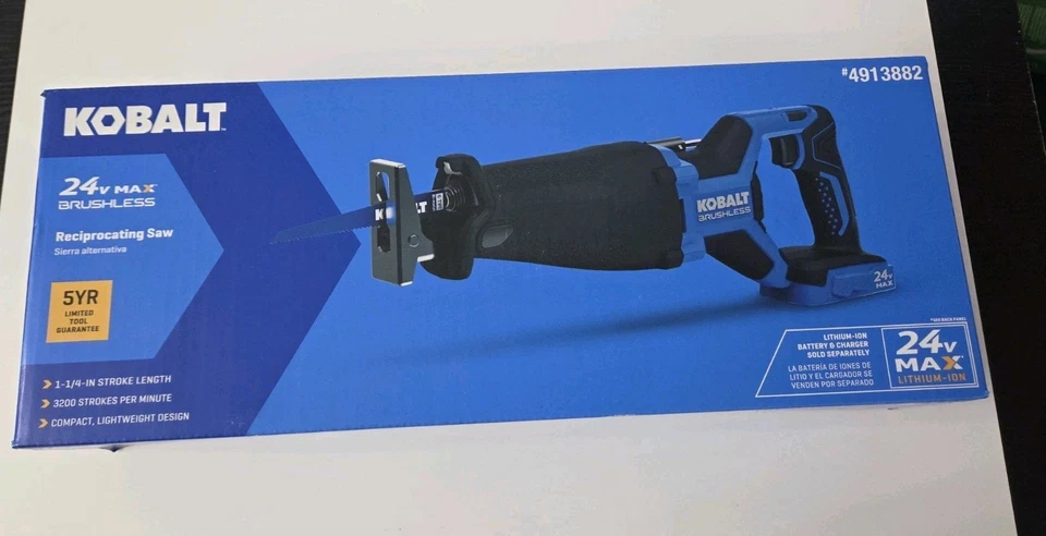 NEW Kobalt KRS-224B-03 24V Variable Speed Brushless Reciprocating Saw - Image 2 of 4