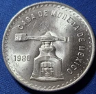 A Vintage Gem Uncirculated 1980 Casa De Moneda Mexico 1oz Onza Plata Pura Coin