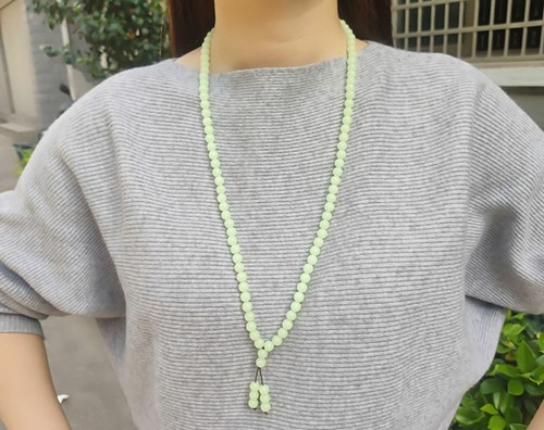 8mm Nature Shine Ore Gem Bead Hanging Bangle Night-luminous Bright Rosary 108 Be - Picture 8 of 13