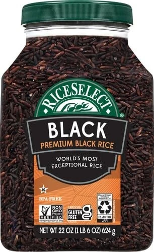 RiceSelect Premium Black Rice Whole-Grain Gluten-Free Non-GMO and Vegan Rice - Image 2 of 4