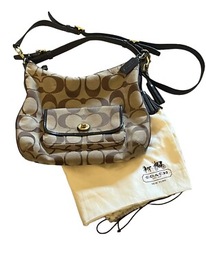 Coach Legacy Courtenay Hobo Purse Signature Brown Shoulder 
