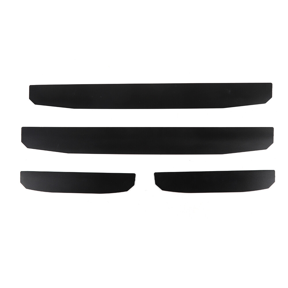 Black Door Sill Guard Scuff Entry Plate Trim Cover for 2018+ Jeep