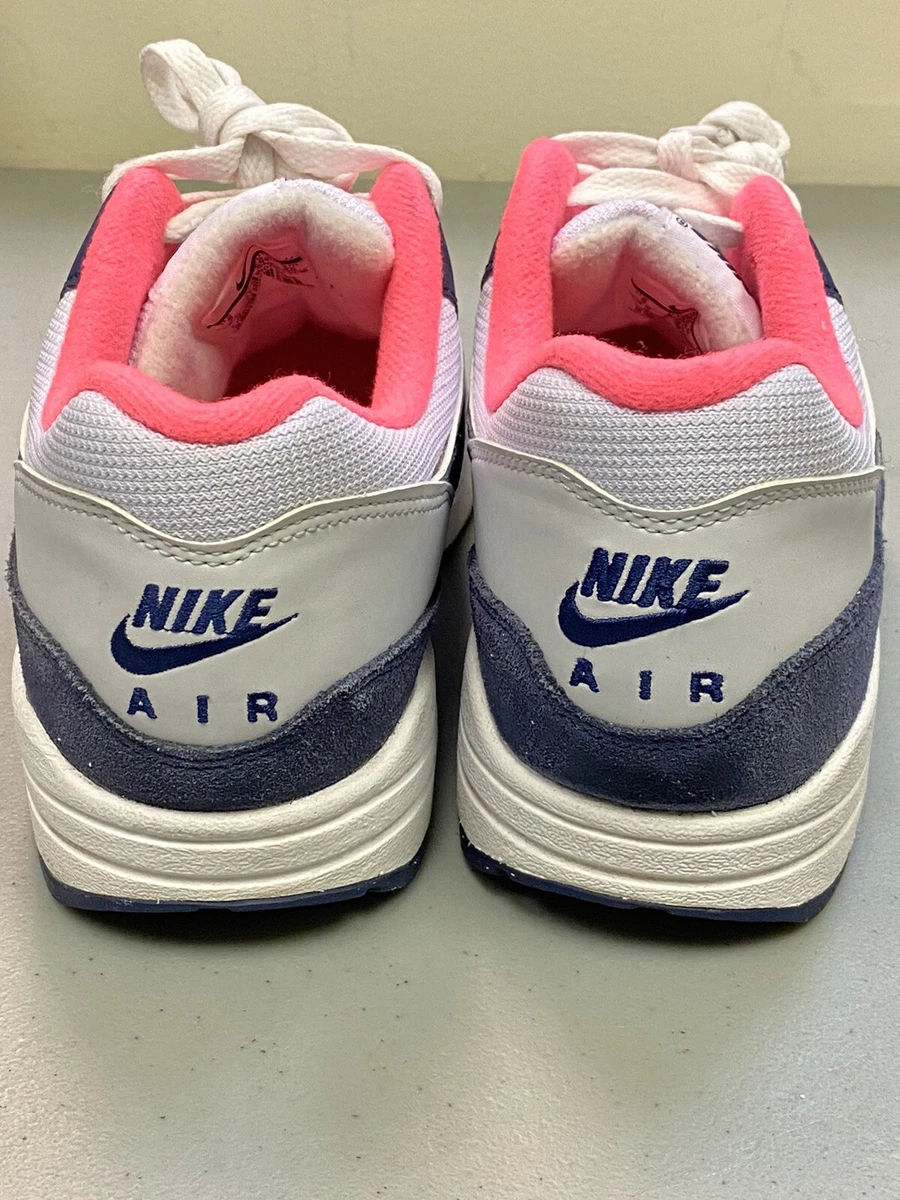 residentie Museum kathedraal Women's Nike Air Max 1 White/Midnight Navy Pink 319986-116 Size 9 Running |  eBay