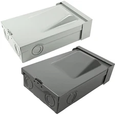 Fused A/C Disconnect Switch Pull Out Metal Box 120/240VAC Enclosure-Rainproof