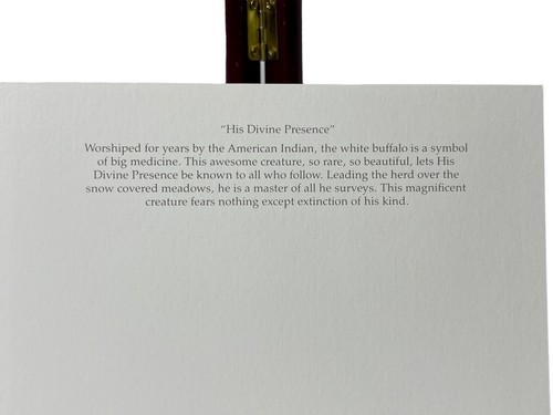 Leanin Tree blank greeting card with Legend His Divine Presence by Lee Cable - Picture 2 of 5