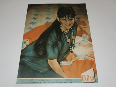 Ekran 8/1962 polish magazine Claudia Cardinale, Max Linder, Anna Karina L Caron