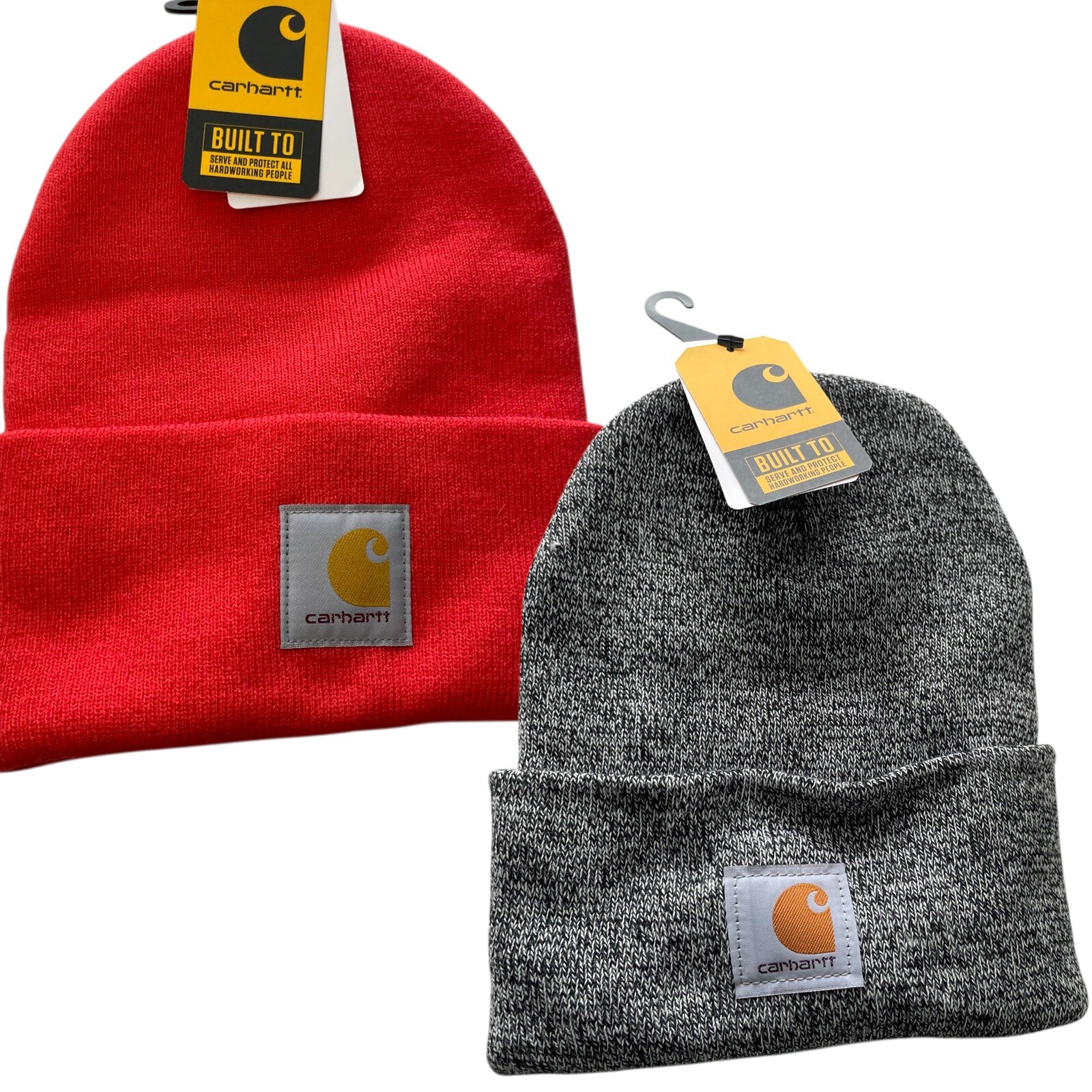 Carhartt Unisex Knit Cuffed Beanie 2-Pack One Size NWT