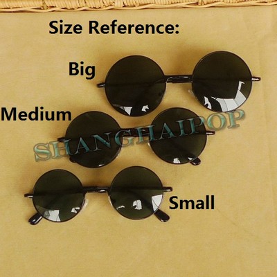 Hippie Runde Sonnenbrille Klar Dunkle Gläser Sonnenbrillen Brille Ausgefallen Retro 60er