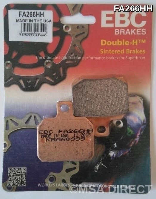 Pastillas de freno de disco traseras sinterizadas EBC (1 juego) para KTM RC8 / RC8R (2008 a 2016) Foto 2 de 4