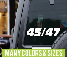 Trump 45 47 President Truck Car Tumbler Vinyl Decal Sticker