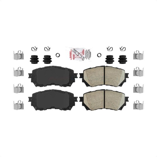 For 2016-2018 Mazda 6 Front Rear Ceramic Pads And Coated Disc Brake Rotors Kit  - Picture 4 of 18