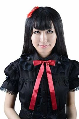 BLACK SUGAR Expédié de Paris - Cravate Noeud Papillon Lavallière Ras De Cou Rouge Noir Ruban