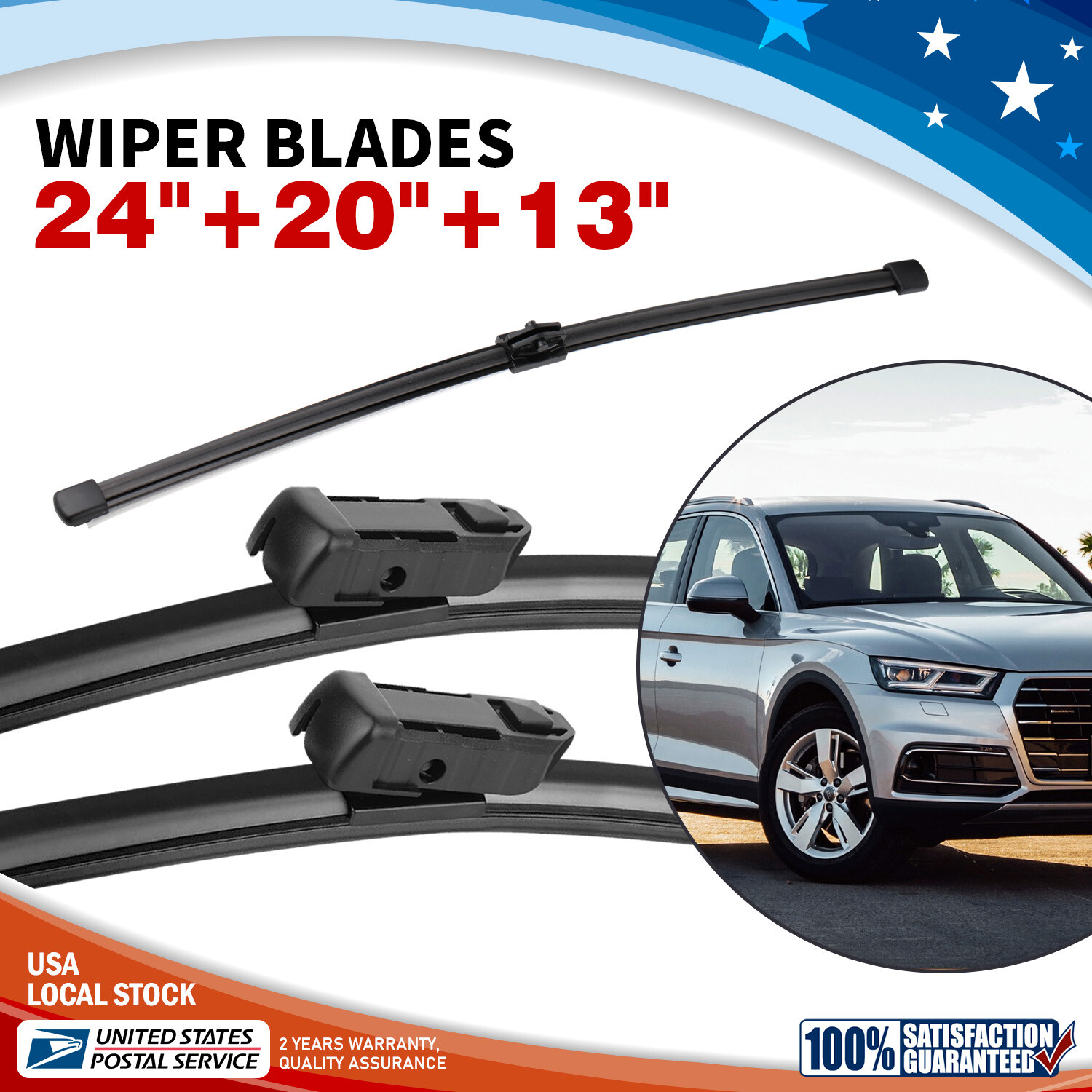 Audi Q5 2009-2023 Windshield Wiper Blades Kit 24