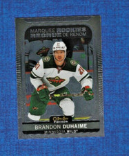 2021-22 OPC O-pee-chee Platinum Marquee Rookies # 293 Brandon Duhaime