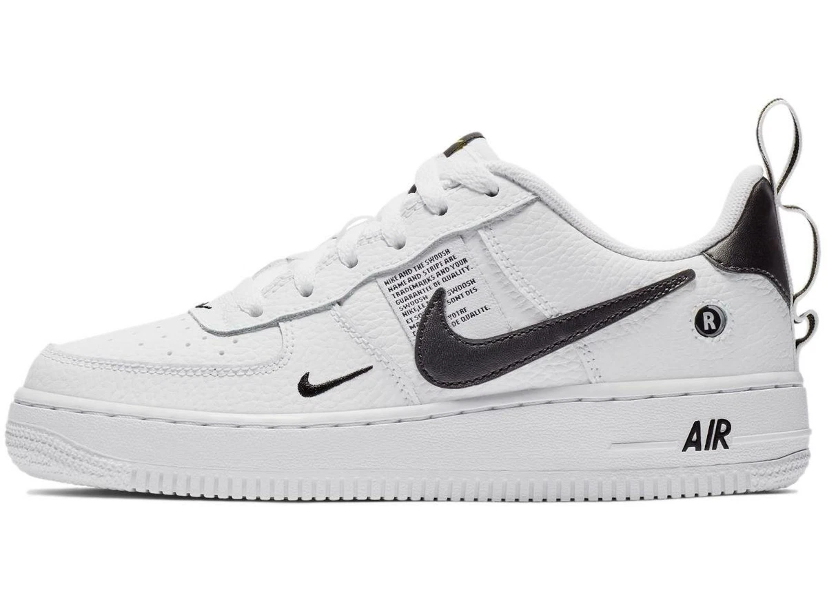 Air Force 1 LV8 Utility Grade School Lifestyle Shoes (White)