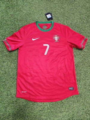 Nike Portugal Home 12/13 Men's Short Sleeve Ronaldo #7 CR7 Jersey