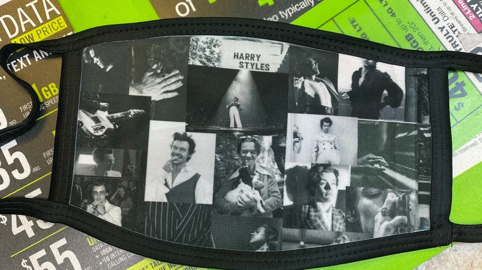 Face Mask custom Printed Face Cover Washable Reusable personalized face mask - Image 3 of 4