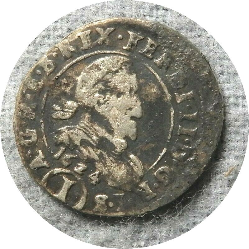 elf Austria Empire 1 Kreuzer 1624 HM Saint Veit Mint  Ferdinand II